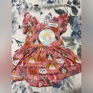 Little Sleepies Boho Bunnies Twirl Dress